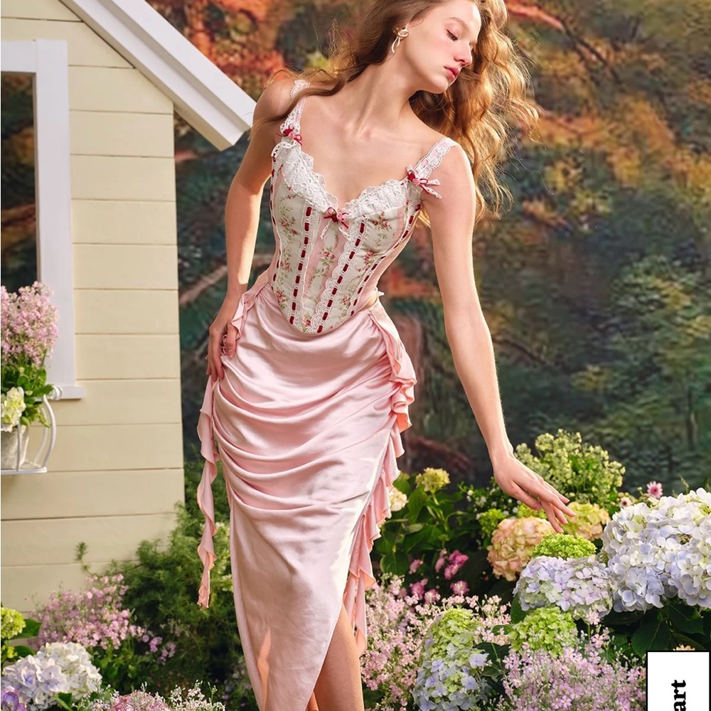 Lacemade Lace Corset top and skirt